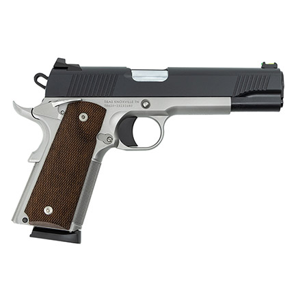 SDS 1911 Duty Enhanced Two Tone 45ACP 5" Stainless Frame, Checkered Wood...-img-0